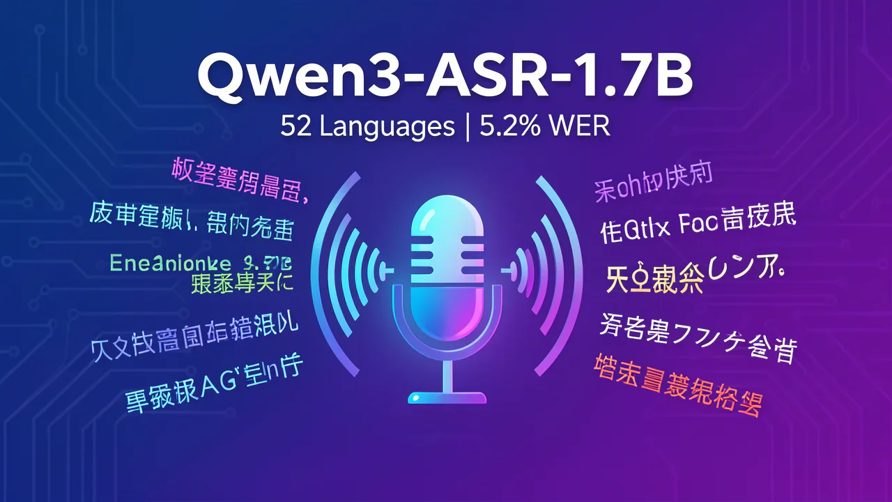 Qwen3-ASR-1.7B: Multilingual Speech Recognition